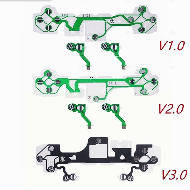 1 Bộ Phim Dẫn Điện Bàn Phím Cáp Mềm Thay Thế Cho PS5 1.0 2.0 3.0 Phiên Bản Bộ Điều Khiển Nút Ruy Băng Bảng Mạch