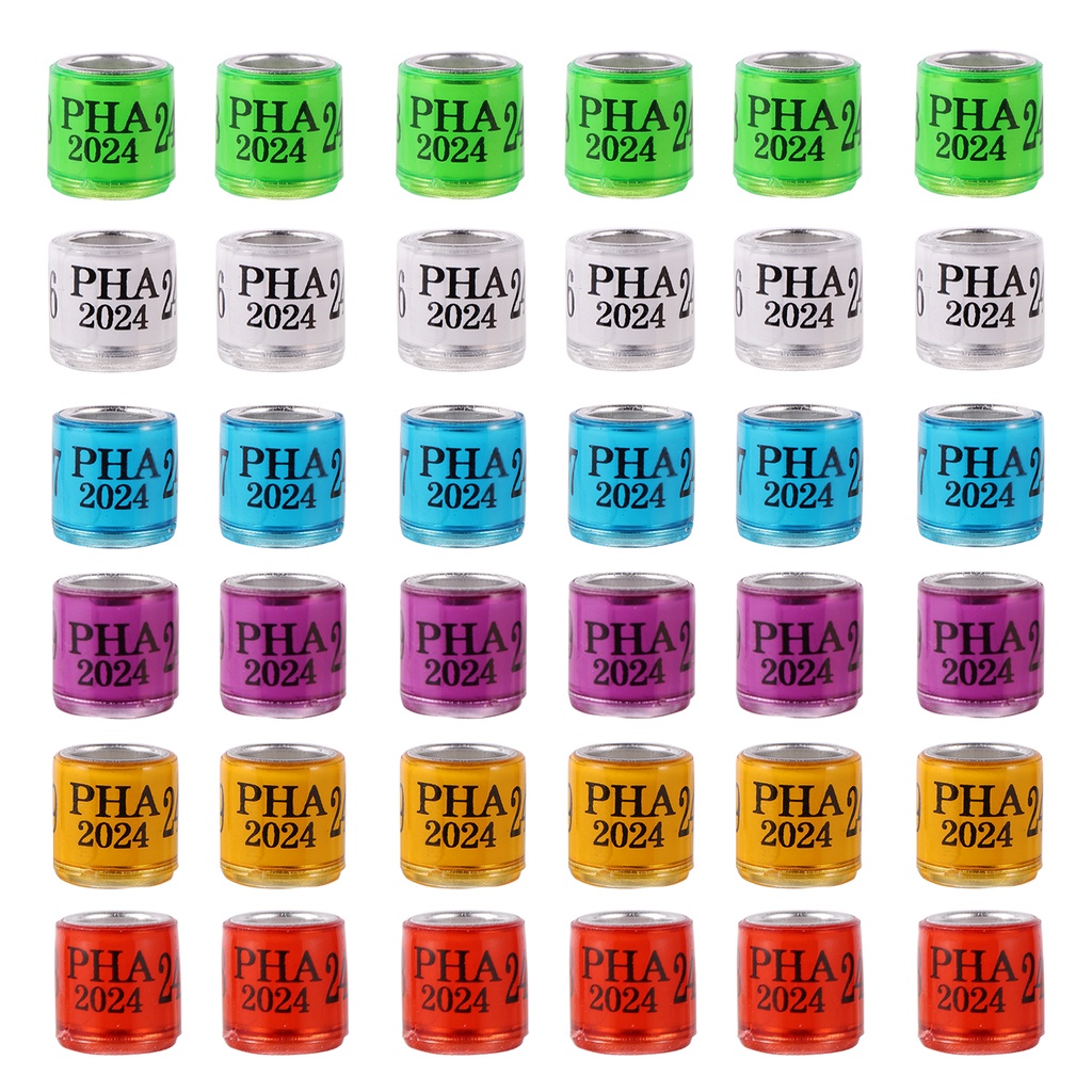 Set 50 / 10 Vòng Đeo Chân 8mm Huấn Luyện Chim Bồ Câu 2024 / 2023 PHA