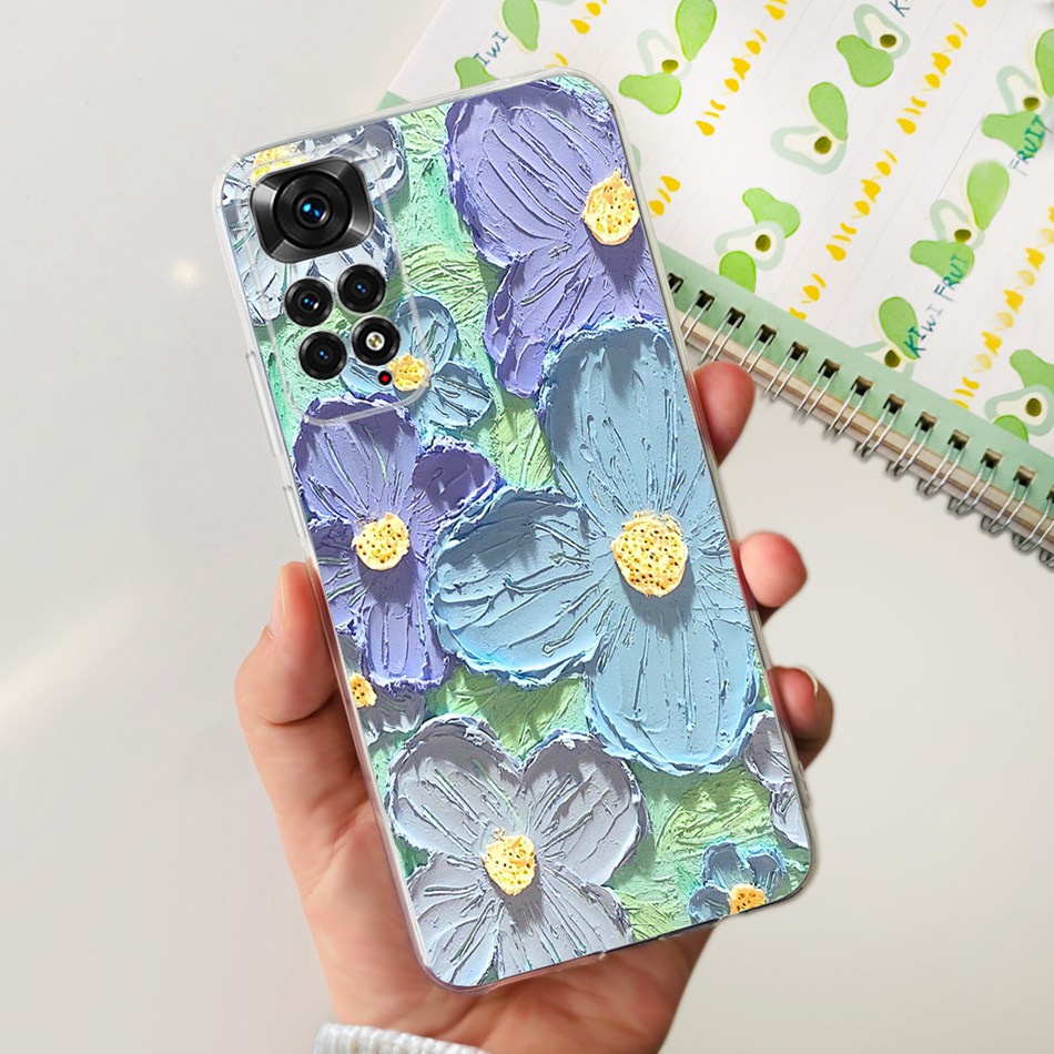 Ốp Điện Thoại Silicone TPU Mềm In Hình Khủng Long / Mèo Đáng Yêu Cho Xiaomi Redmi Note 11 Pro 5G 4G Note11 11S
