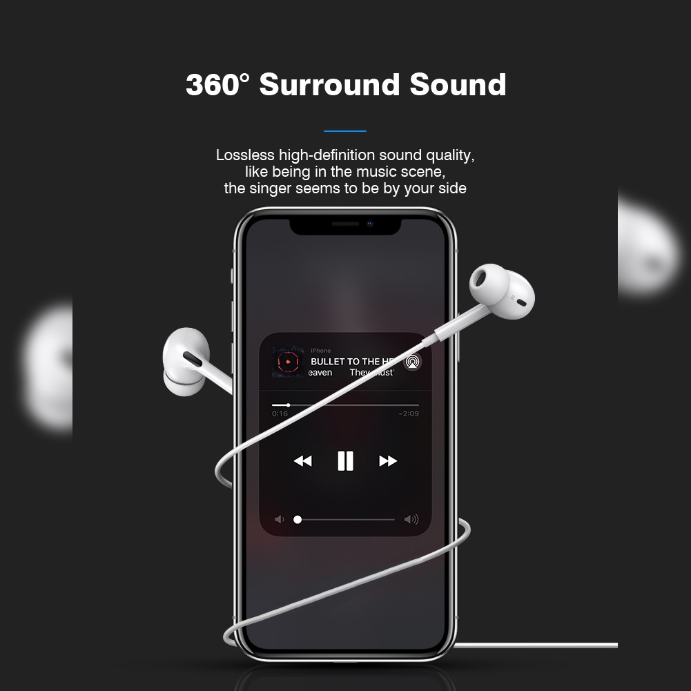 Tai Nghe Bluetooth Có Dây Cho iPhone 14 13 12 11 Pro Max X XR XS Max 7 8 6 Plus SE 2020