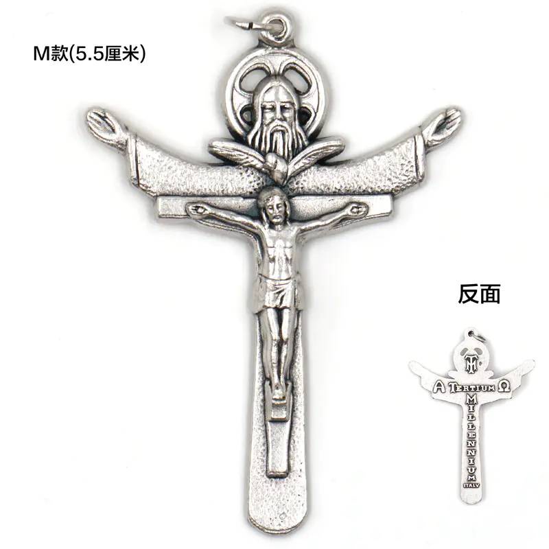 BEAN Đặc biệt Công giáo chéo mặt dây chuyền Ý nhập khẩu hợp kim Jesus chéo phụ kiện Phụ kiện Trang sức Trang sức Trang sức Đồ trang sức, Ý nhập khẩu M