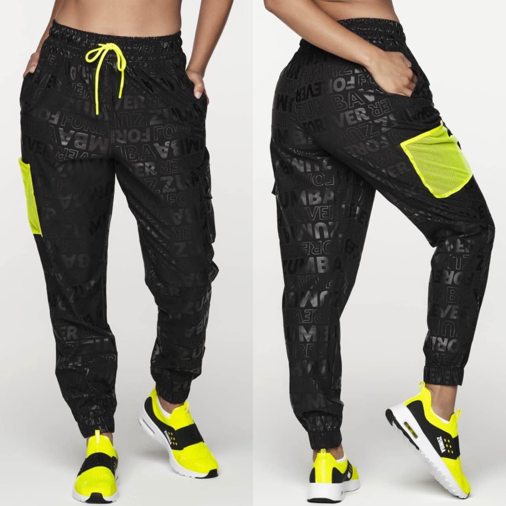 Hàng Có Sẵn Mới Quần Tập Thể Thao Lưng Cao Zumba Sunset Z1B0 0184