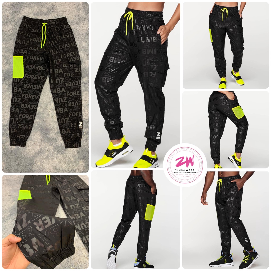 Hàng Có Sẵn Mới Quần Tập Thể Thao Lưng Cao Zumba Sunset Z1B0 0184