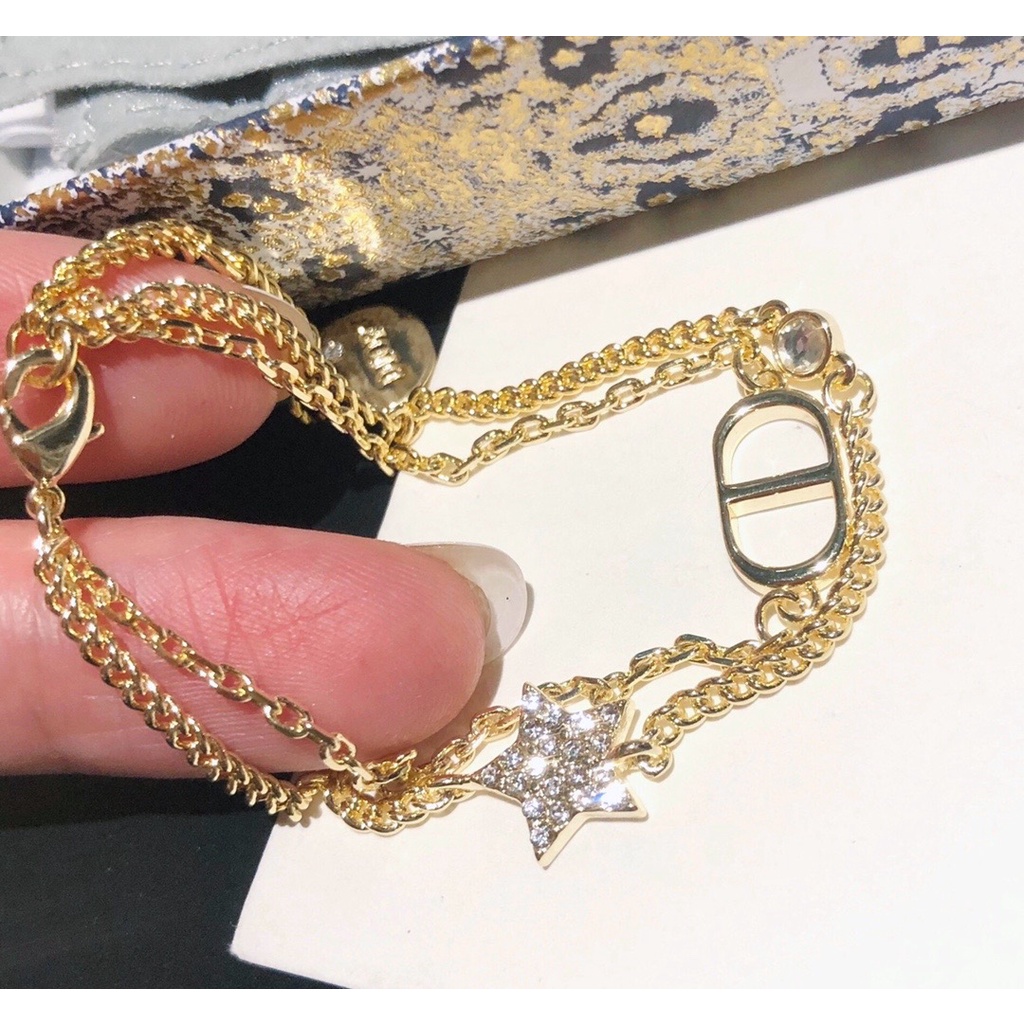 Vòng cổ Hai Lớp Mặt Hình Ngôi Sao D / l0rc.d