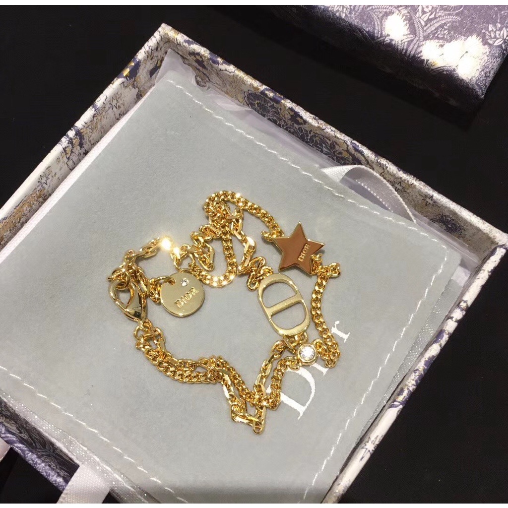 Vòng cổ Hai Lớp Mặt Hình Ngôi Sao D / l0rc.d