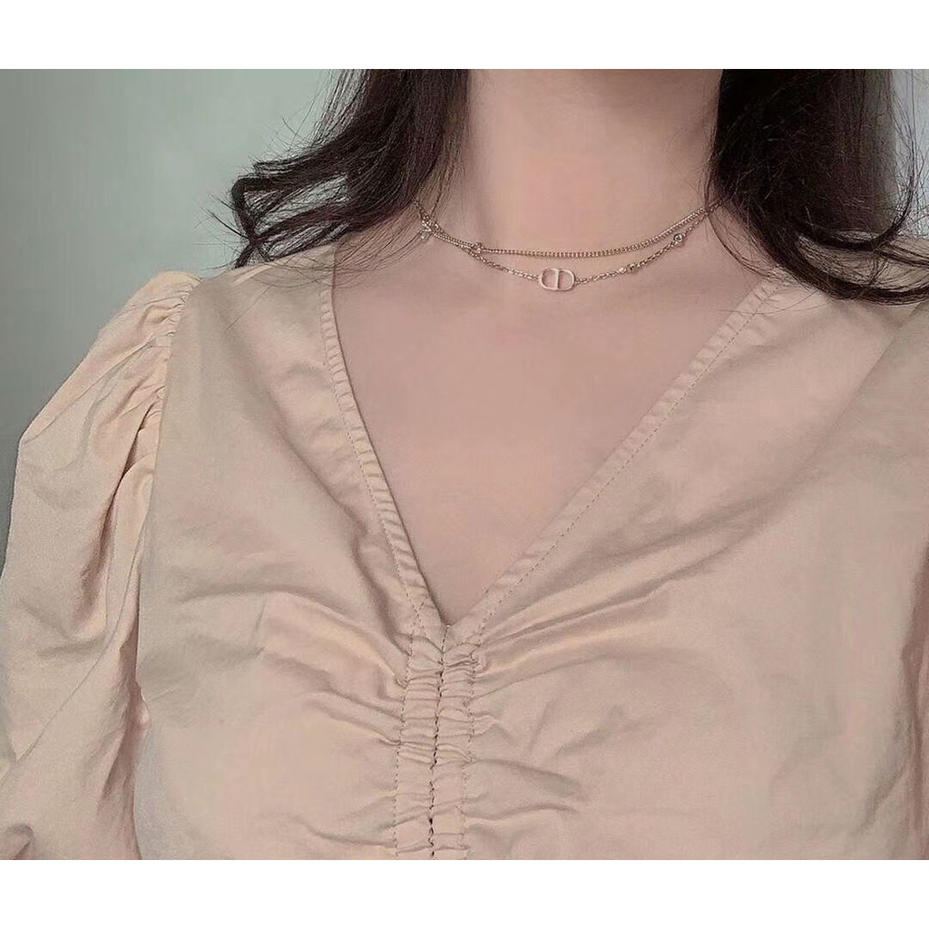 Vòng cổ Hai Lớp Mặt Hình Ngôi Sao D / l0rc.d