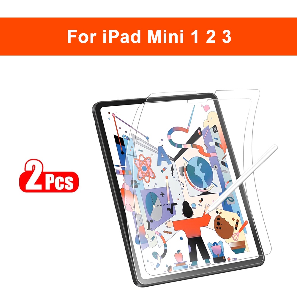 Bộ 2 Miếng Dán Bảo Vệ Màn Hình Bằng Giấy Nhám Cho iPad Air 4 5 Pro 11 Mini 6 10.9 10.2 10th 9th 6th