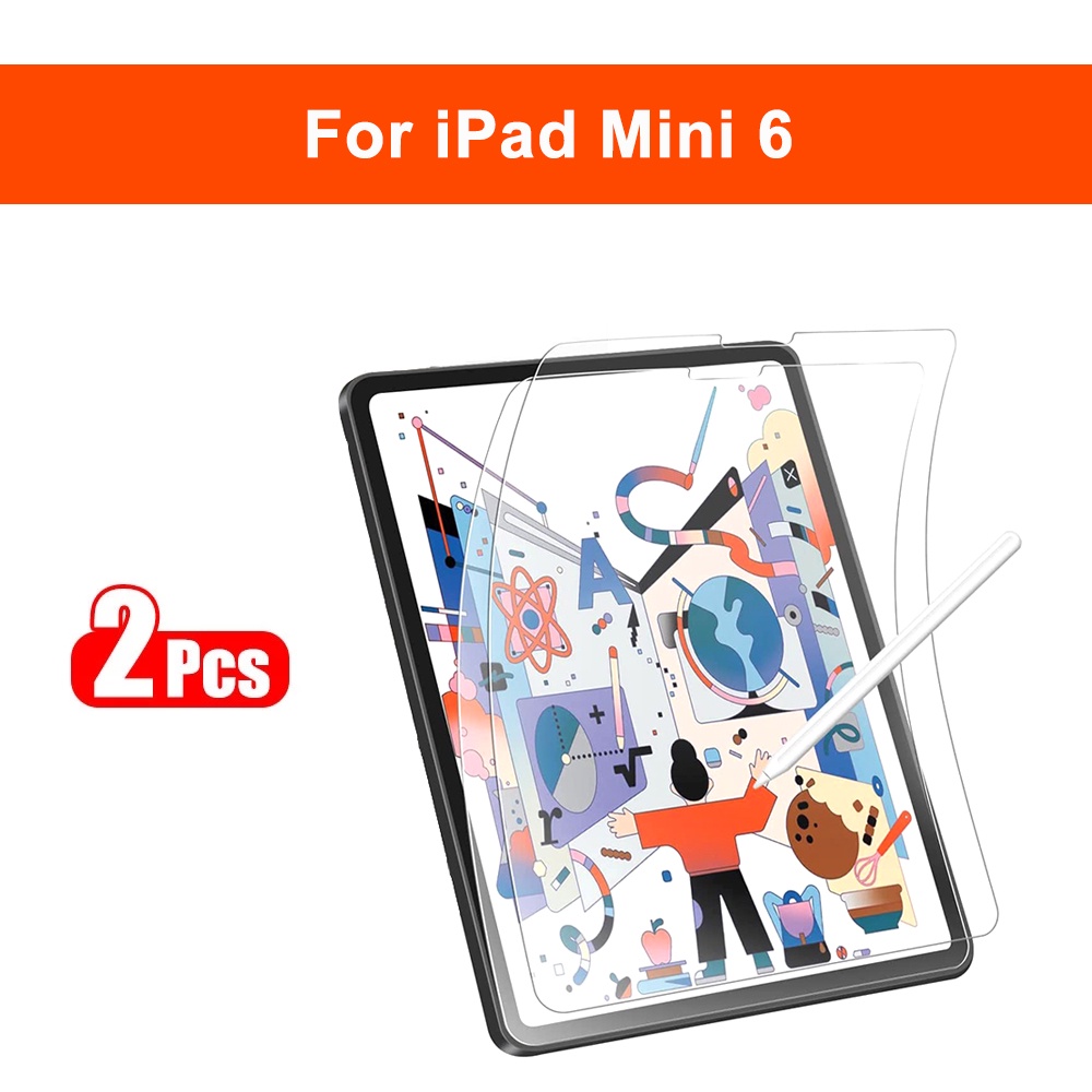 Bộ 2 Miếng Dán Bảo Vệ Màn Hình Bằng Giấy Nhám Cho iPad Air 4 5 Pro 11 Mini 6 10.9 10.2 10th 9th 6th