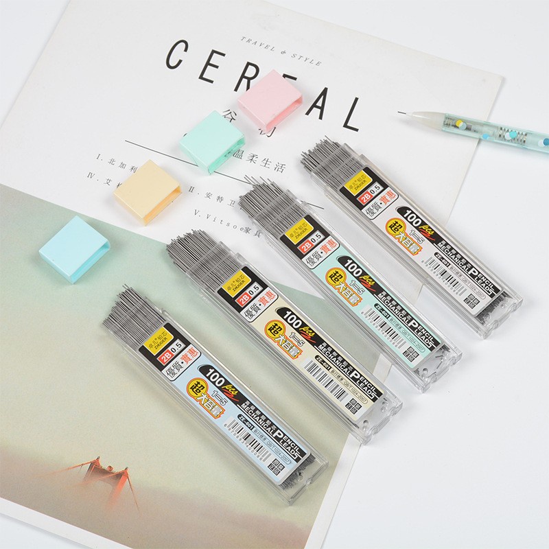 Hộp 100 / 200 Chì Bút Chì Tiện Lợi 0.5mm / 0,7Mm