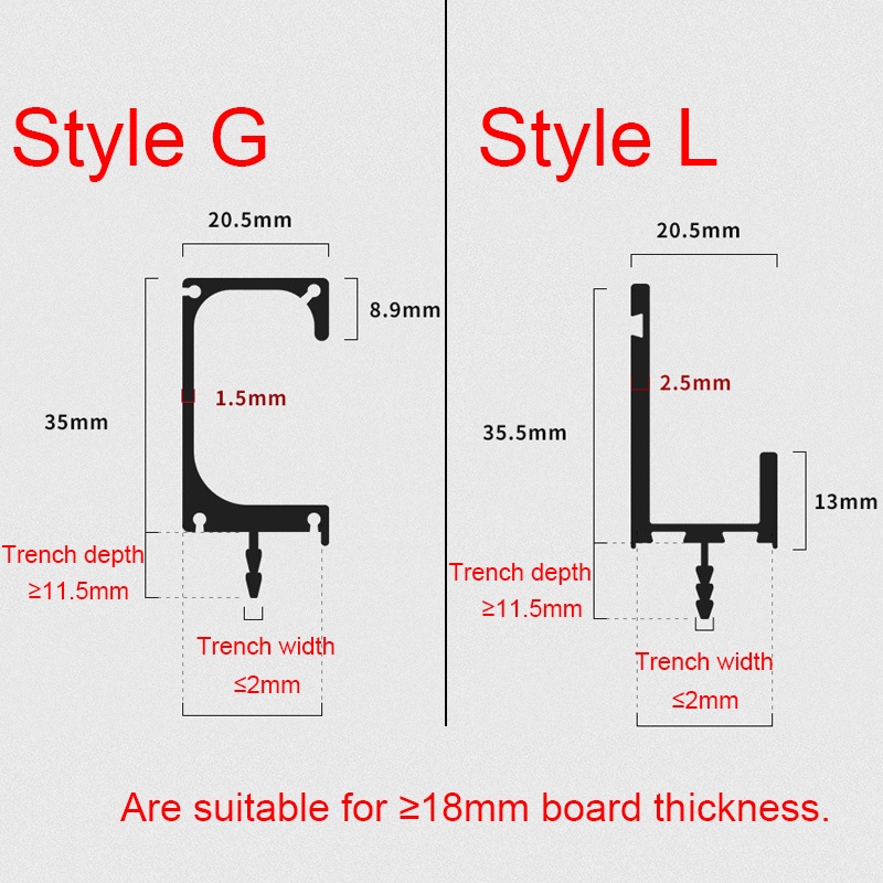 Tay Nắm Cửa 300mm 500mm 800mm Ẩn Bằng Hợp Kim Nhôm Màu Vàng Đen