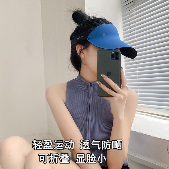 Mũ Lưỡi Trai Thể Thao Chống Nắng Thiết Kế Đục Lỗ Đơn Giản Trọng Lượng Nhẹ Phong Cách Hàn Quốc