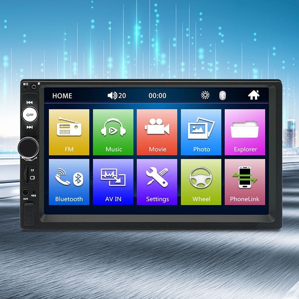 Máy Nghe Nhạc MP5 7in Tự Động Màn Hình LCD Đa Năng Cho Xe Hơi Xe Tải SUV