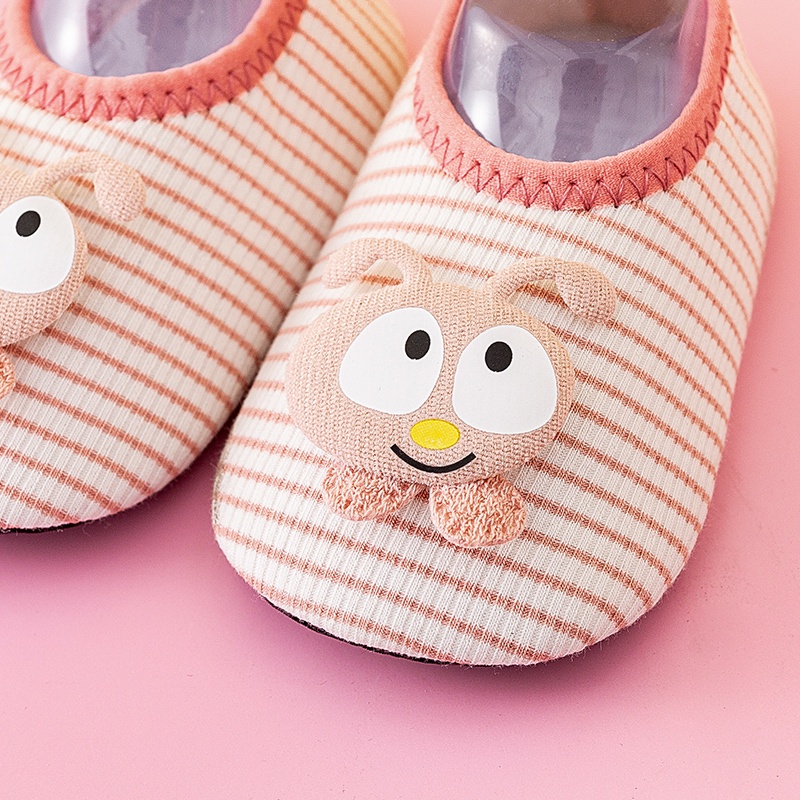 Giày Chống Trượt Thoáng Khí In Họa Tiết Hoạt Hình Khủng Long / Thỏ Dễ Thương Cho Bé Tập Đi 6 Tháng - 2.5 Tuổi