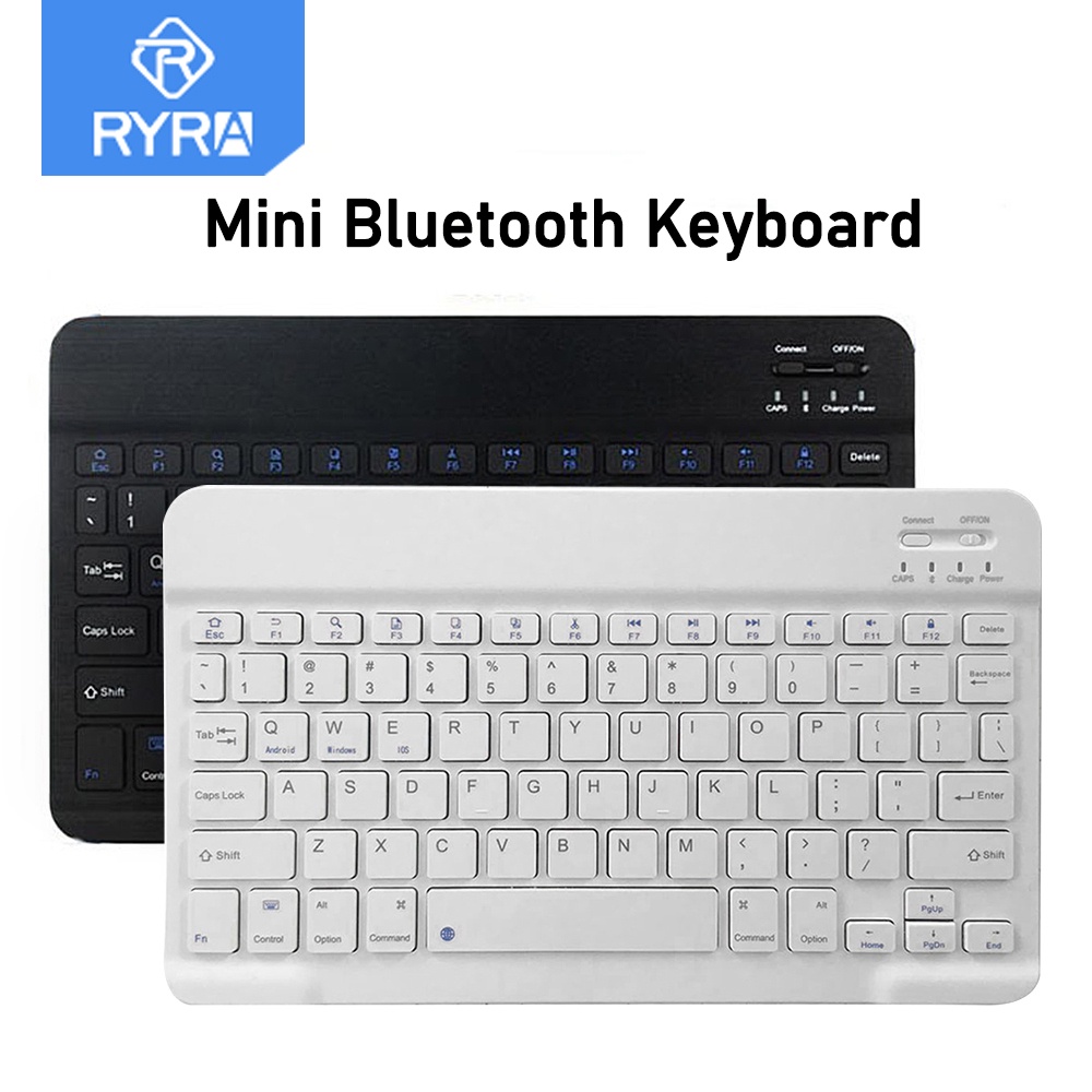 Bàn Phím Bluetooth Không Dây Sạc USB Cho IOS Android Windows PC Ipad
