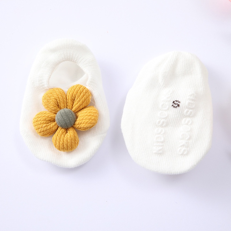 Set 2 Món Băng Đô Ren Hoa + Vớ Mềm Mại Chống Trượt Cho Bé Gái