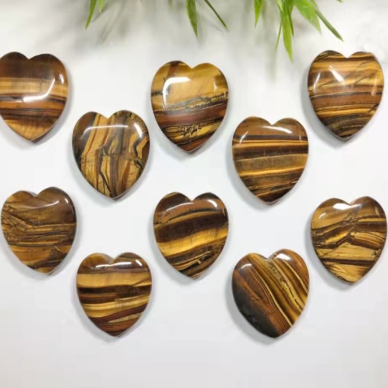 Mặt Dây Chuyền Hình Trái Tim Chạm Khắc Tinh Thể Carnelian Tự Nhiên