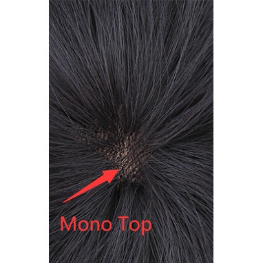 Tóc Giả Ngắn Màu Nâu Tự Nhiên 100% Tóc Mái Ngang Cho Nam Giới