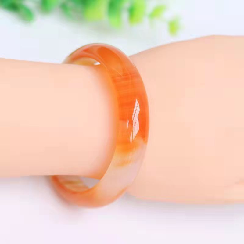 Vòng Tay Mã Não Trắng Màu Sắc Ngọc Bích Thời Trang Cho Nữ