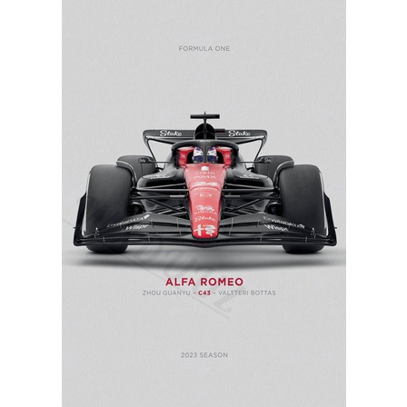 Poster Giấy kraft Dán Tường In Hình Xe Đua Thể Thao Công Thức Mới Nhất Năm 2023 f1