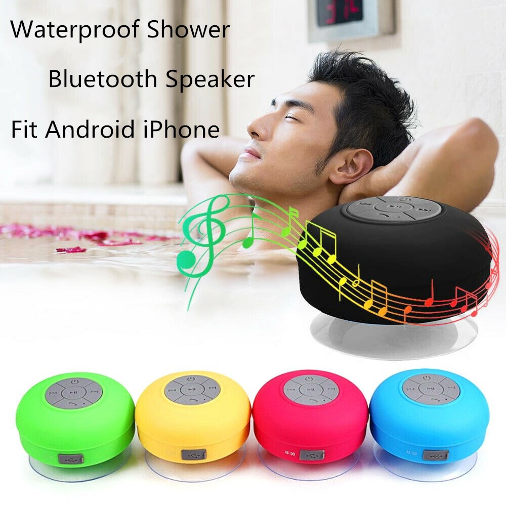 Loa Bluetooth Không Dây Nhỏ Gọn Chống Nước Có Đế Hút Chân Không
