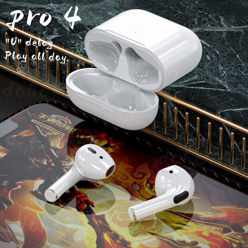 Tws pro 4 Tai Nghe Nhét Tai bluetooth 5.0 Không Dây Chống Nước Có mic 0pdm Cho xiaomi iphone pro4