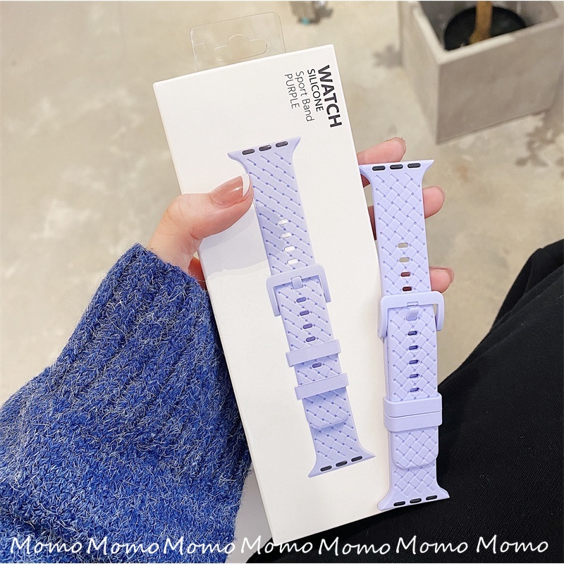 Dây Silicone Thay Thế Cho ĐồNg Hồ iWatch Ultra 8 7 6 5 4 3 2 1 SE 41mm 45mm 44 Mm 40mm