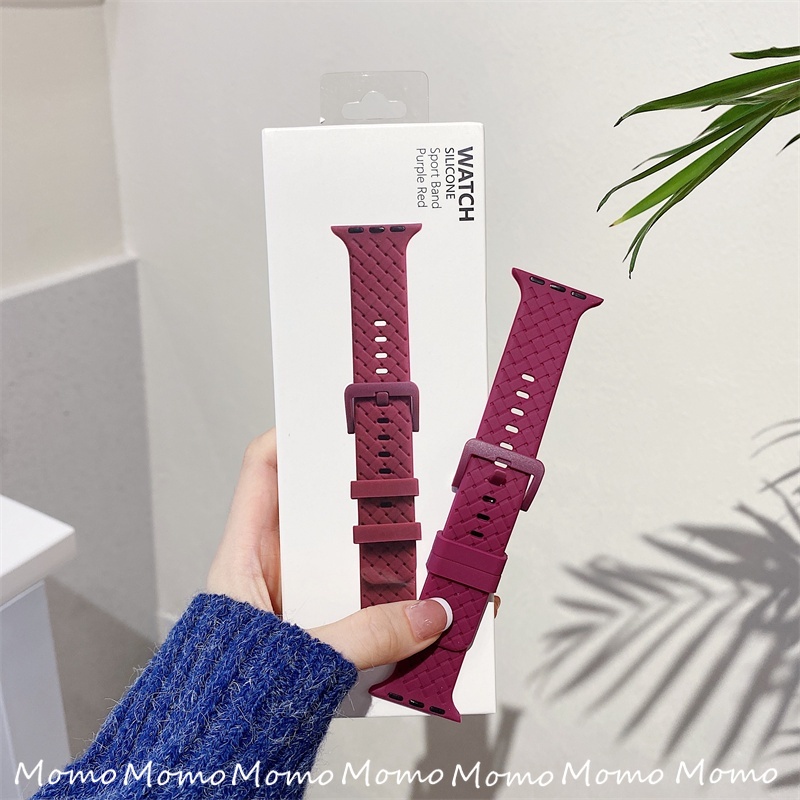 Dây Silicone Thay Thế Cho ĐồNg Hồ iWatch Ultra 8 7 6 5 4 3 2 1 SE 41mm 45mm 44 Mm 40mm