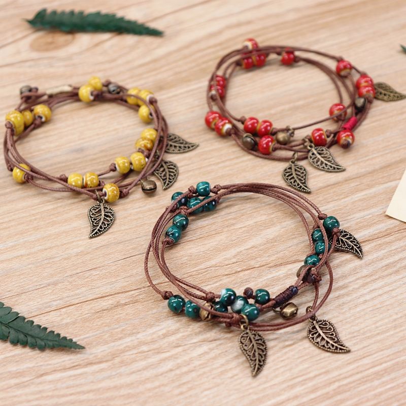 Vòng Đeo Tay Bằng Gốm Sứ Phong Cách Bohemian Thời Trang Cho Nữ