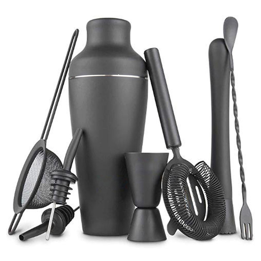 8 Pack Cocktail Shaker For Mixing Alcoholic Drinks Bartender Set With Shaker