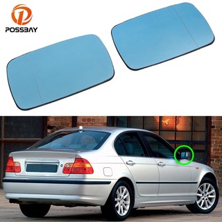 Gương chiếu hậu bên trái & phải màu xanh dương cho bmw e46 4 door 1998 1999 2000-2006