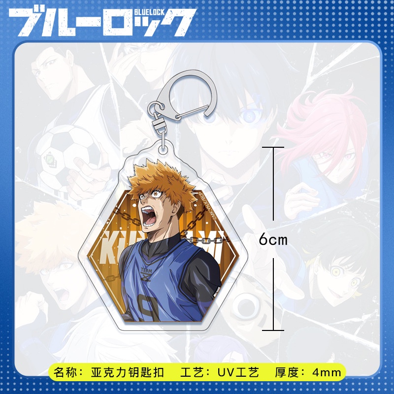 Móc Khóa Acrylic Chiều Cao 6cm Hình Anime Độc Đáo Blue lock