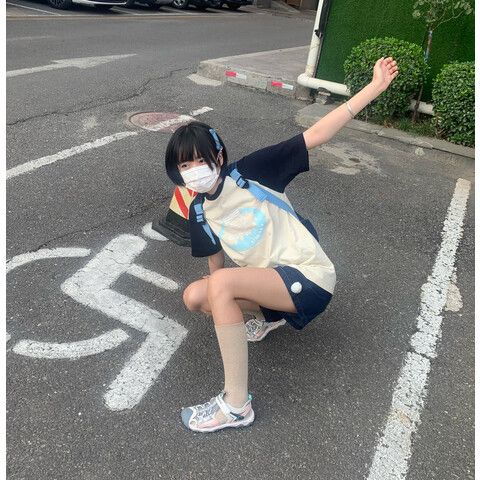 Ba Lô denim Nhiều Túi In Hình Mèo Kittystar Dễ Thương Phong Cách retro Nhật Bản