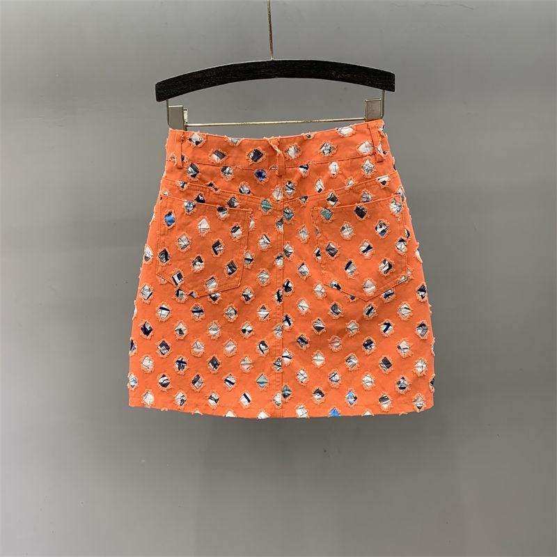 Chân Váy Denim Ngắn Lưng Cao Dáng Ôm Thời Trang Mùa Hè Xinh Xắn Cho Nữ