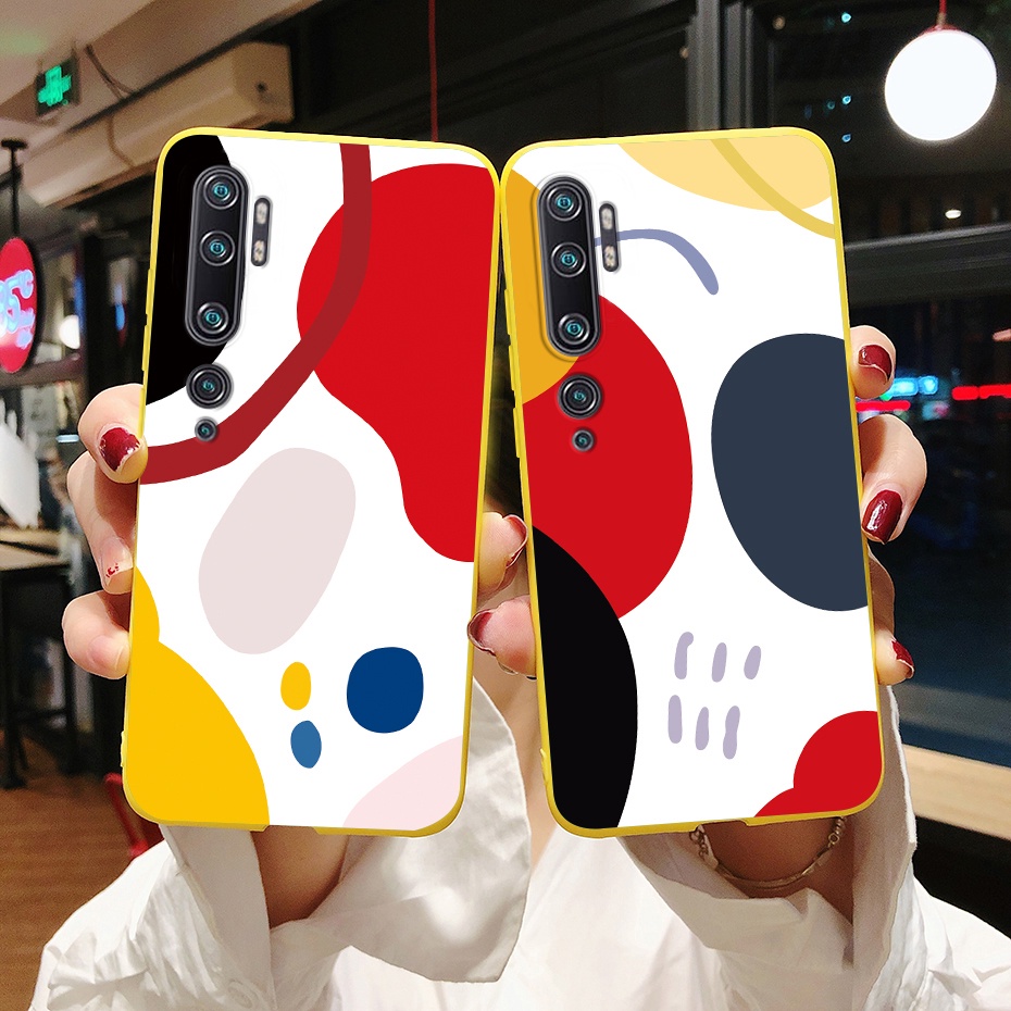 Ốp Điện Thoại Mềm Bo Viền Họa Tiết Đá Hoa Cương / Phi Hành Gia Màu Đen Cho Xiaomi  Note 10 Pro Mi CC9