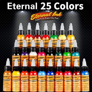 【Preferred】1oz 30ml 25 màu trên cơ thể vẽ hình xăm trên mực trang điểm vĩnh viễn màu lông mày sắc tố