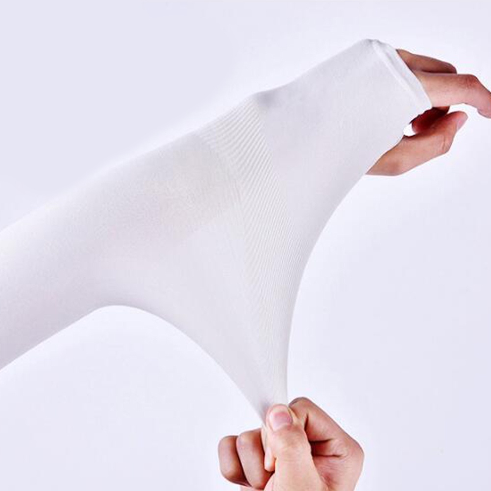 1 Đôi Găng Tay Chống Nắng / Tia UV Màu Trơn Thời Trang Mùa Hè