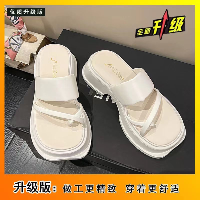 Dép Sandal Kẹp Ngón Đế Dày Chống Trượt Thời Trang Xuân Hè 2023 Mới Dành Cho Bạn Nữ Mang Đi Biển