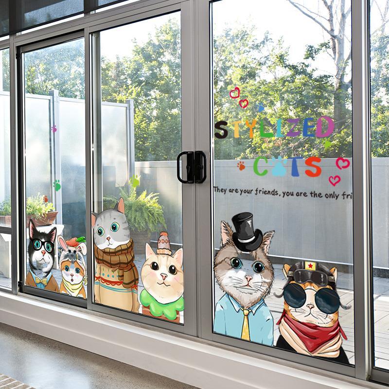 Miếng Dán Trang Trí Cửa Kính Họa Tiết Hoạt Hình 3d Dễ Thương Cho Bé Mẫu Giáo