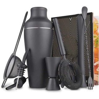 8 Pack Cocktail Shaker For Mixing Alcoholic Drinks Bartender Set With Shaker