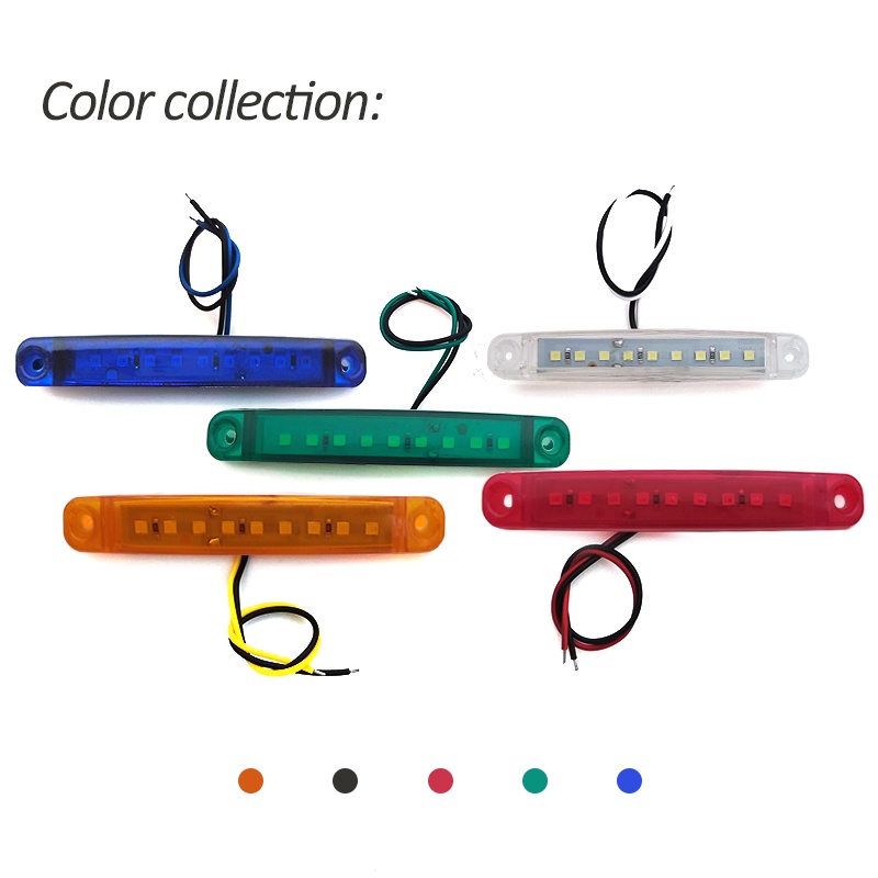 Bộ 10 Đèn LED 9 SMD 24V 12V Chuyên Dụng Cho Xe Tải