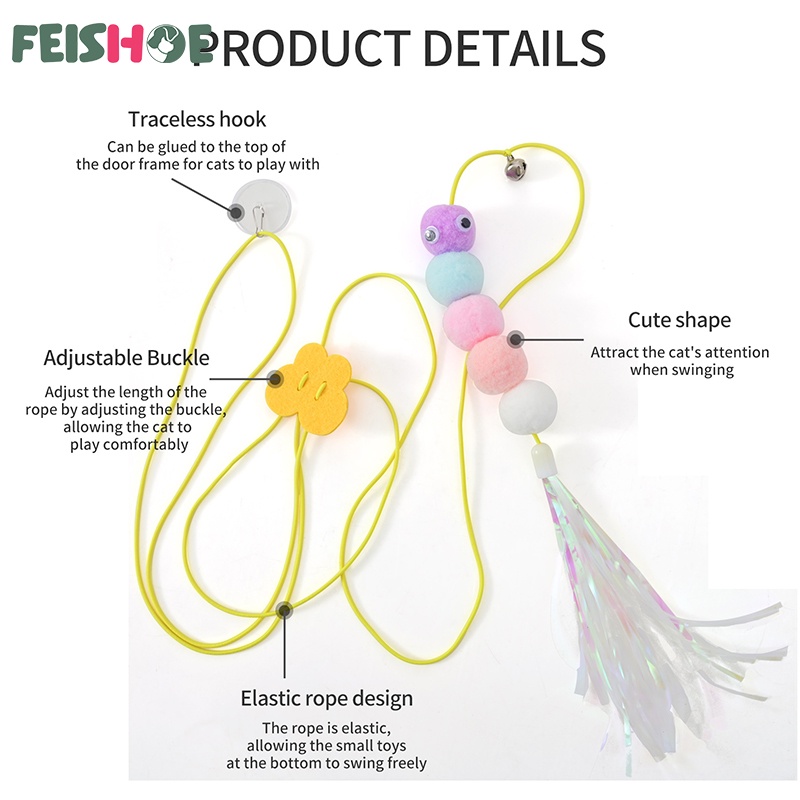 Đồ Chơi Gậy Tương Tác Tự Tạo Hình Cây Đũa Vui Nhộn Cho Mèo Cưng