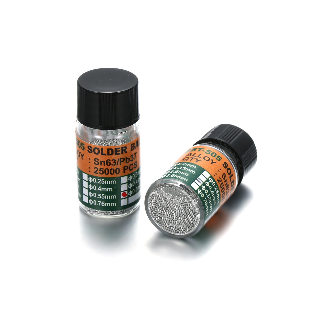 25000 Cái / Chai Chất Liệu Thiếc Hàn 0.2 0.3-0.65 mm BGA Sn63 / Pb37