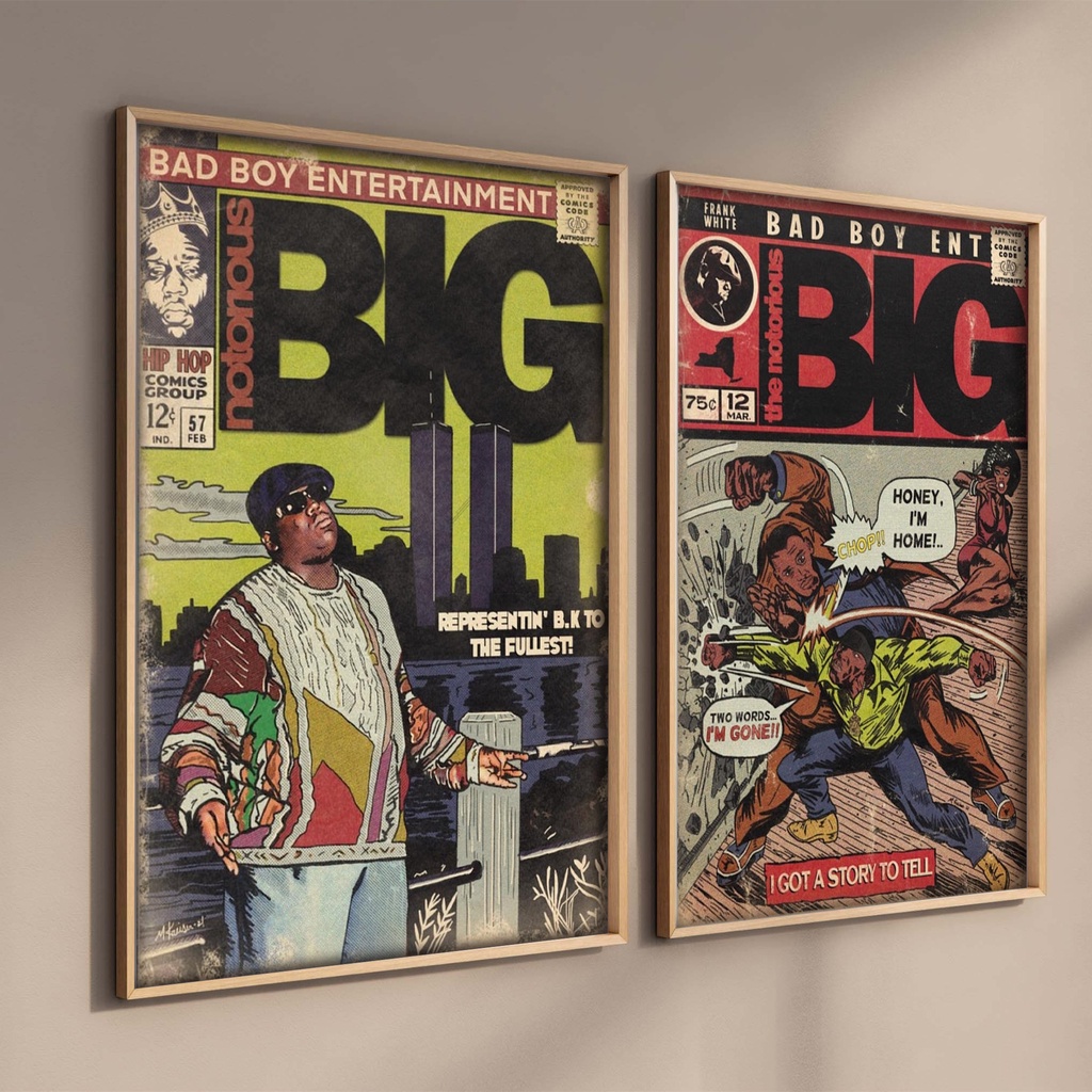 Poster Giấy Kraft Treo Tường Trang Trí In Hình Rapper Aesthetic Nwa ...