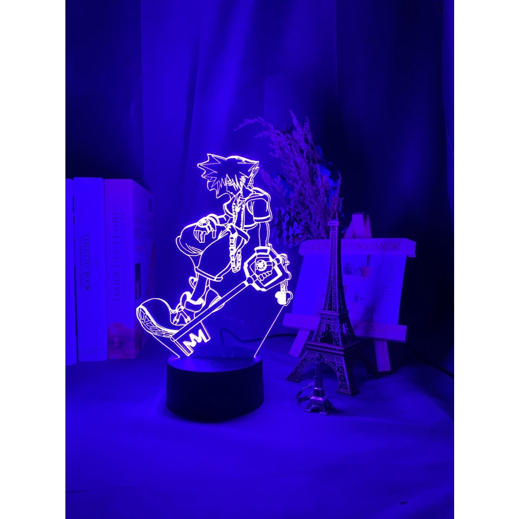 Đèn Ngủ Hình Lưỡi Dao Sora Keyblade Thay Đổi Màu Sắc Dành Cho Phòng Trẻ Em