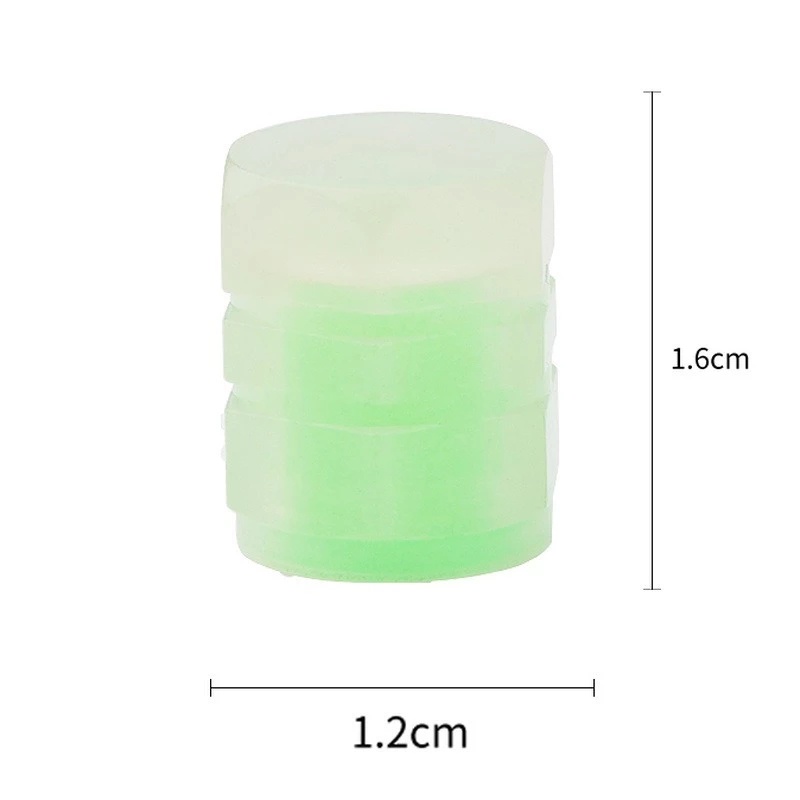 Set 8 Nắp Van Bánh Xe Phát Sáng Trong Tối Độc Đáo