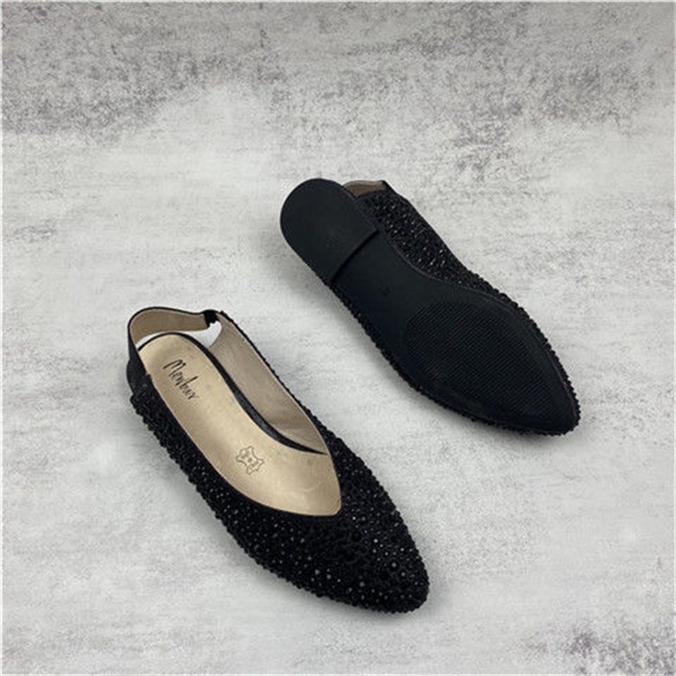 Giày Sandal Mũi Nhọn Đính Đá Thời Trang 2022 Cho Nữ