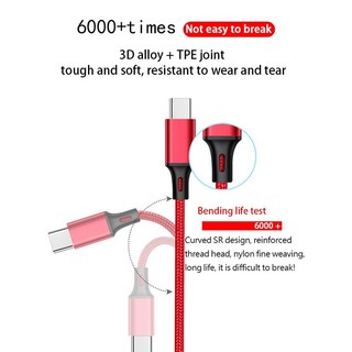 [Giao hàng nhanh] Cáp sạc nhanh USB 3 trong 1 bện cho cáp dữ liệu dây sạc điện thoại Micro USB / Type C