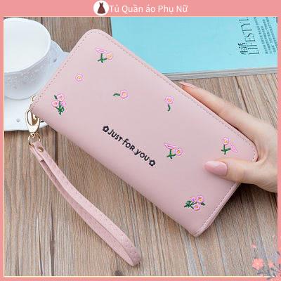 Ch t L Ng cao V D I cam tay nu Da Pu In H H H Một Chiếc Ví Cầm tay Dáng Dài Có Khóa Kéo Thời Trang Cho Phụ Nữ Trung Niên