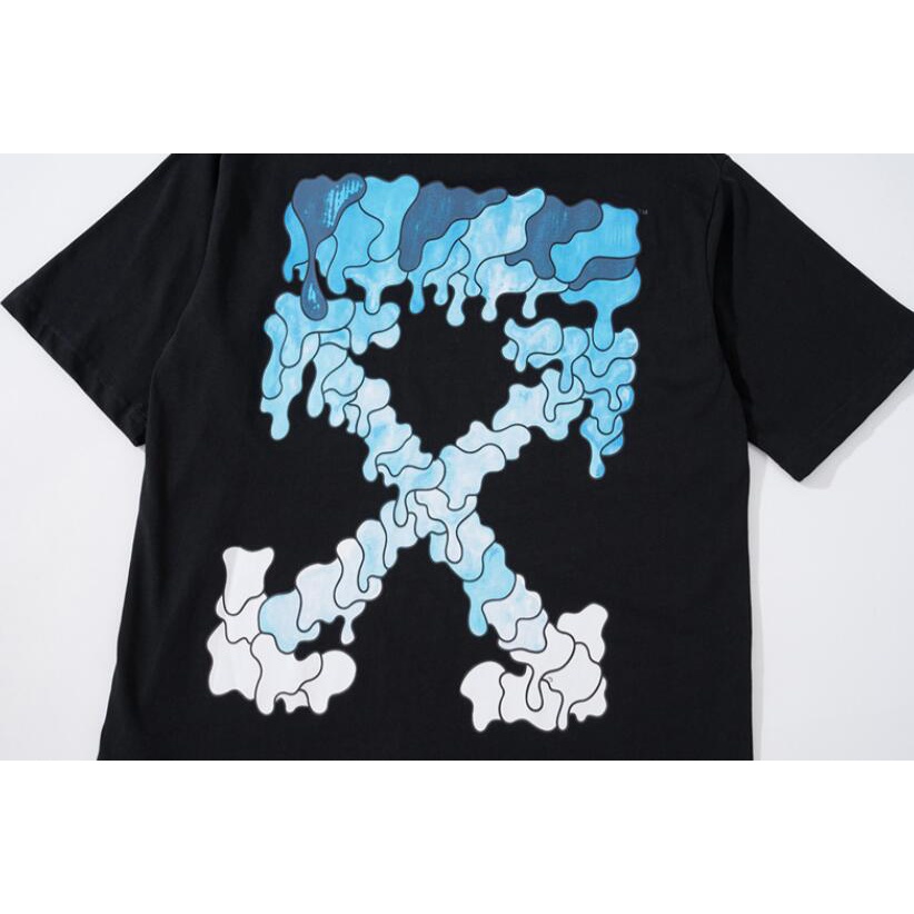 Áo Thun off-white Tay Ngắn Chất Liệu cotton Cao Cấp Họa Tiết In Thời Trang Dành Cho Cả Nam