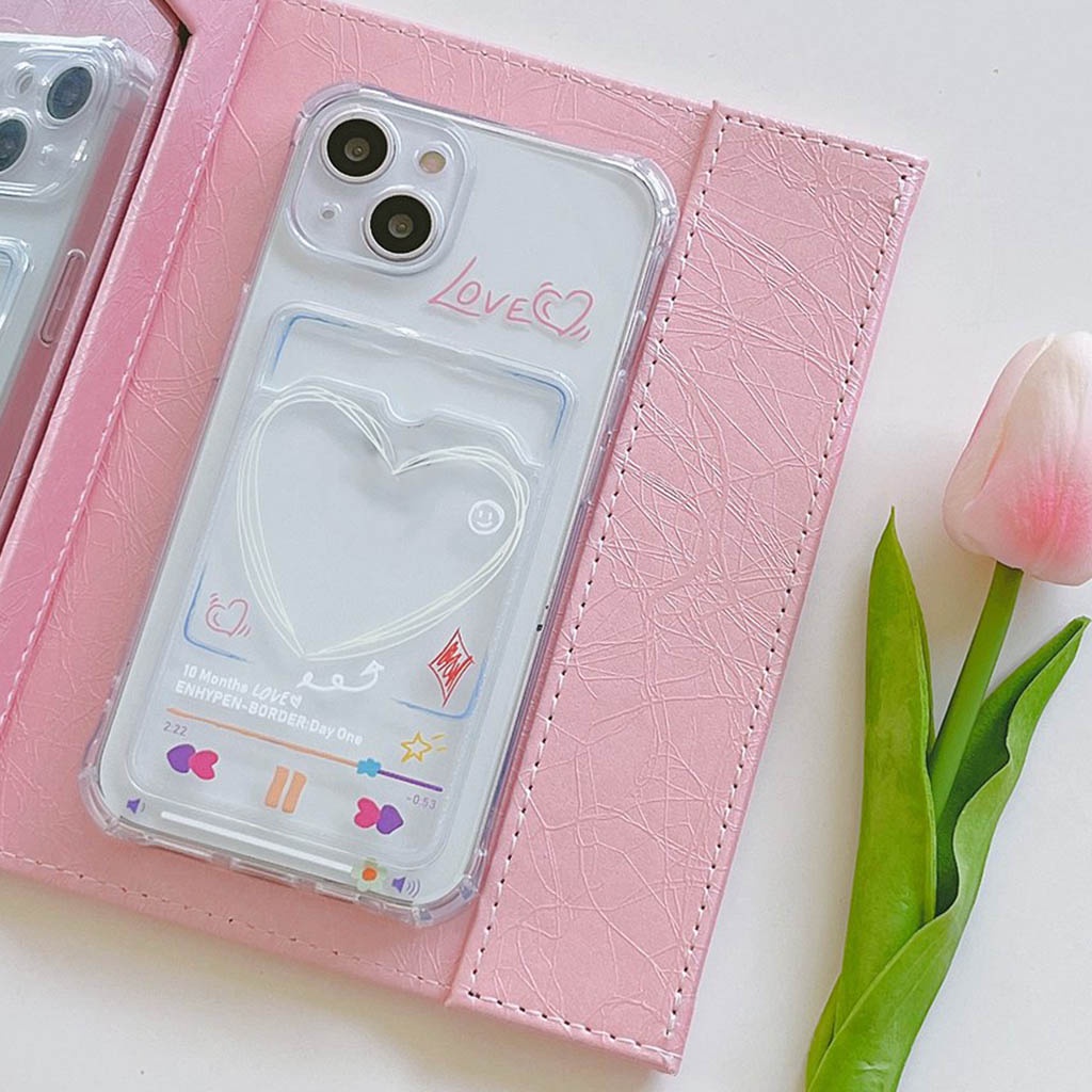 Ốp lưng iphone trong túi đựng thẻ LOVE 6/6s/6plus/6splus/7/7plus/8/8plus/xs/11/12/13/pro/max/plus/promax TT24